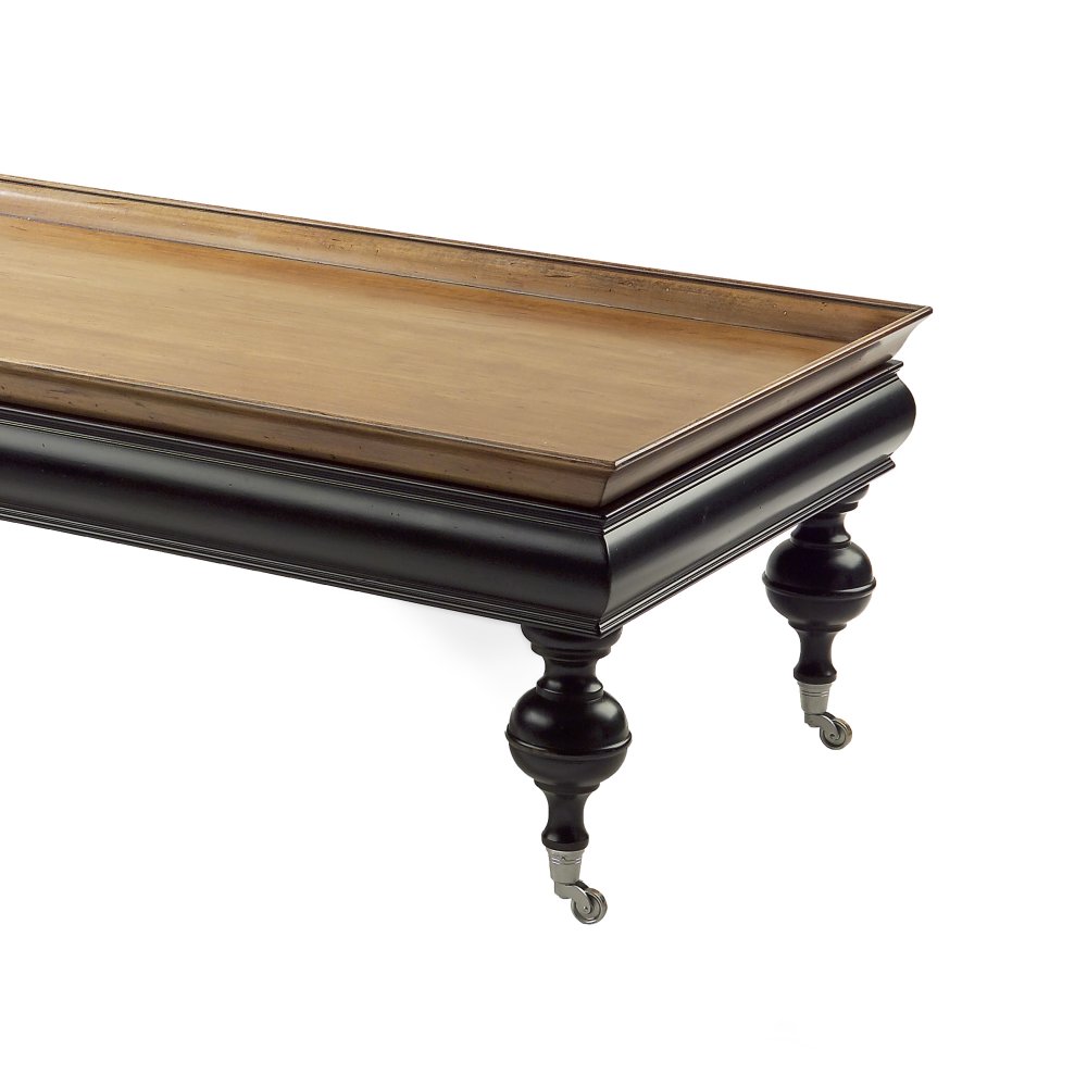 Thor - Rectangular coffee table with tray 