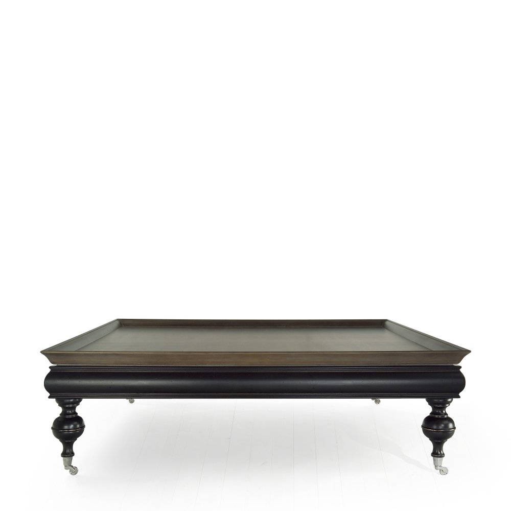 Thor - Square coffee table with tray 