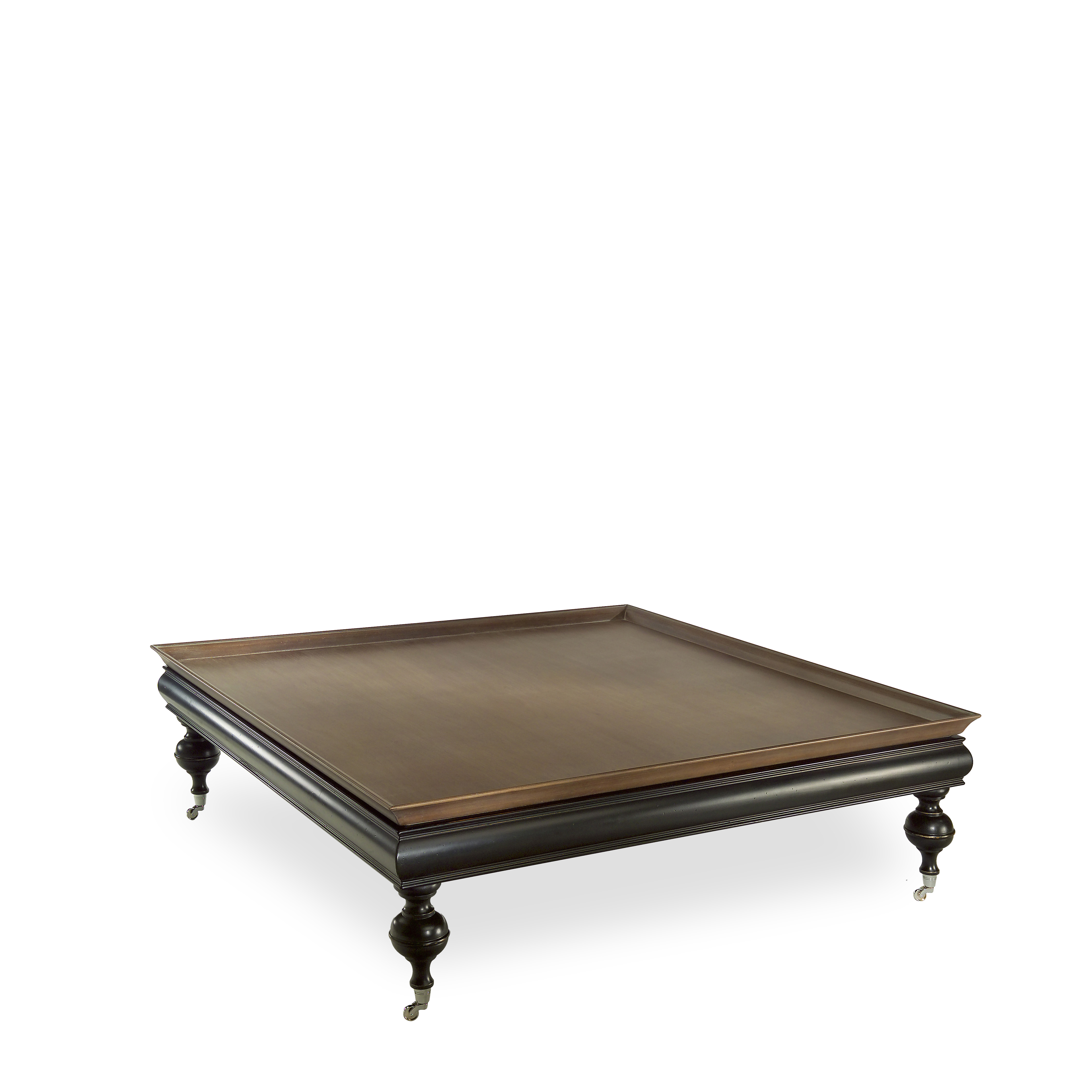 Thor - Square coffee table with tray 