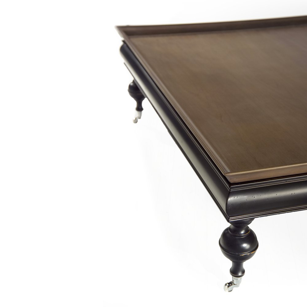 Thor - Square coffee table with tray 