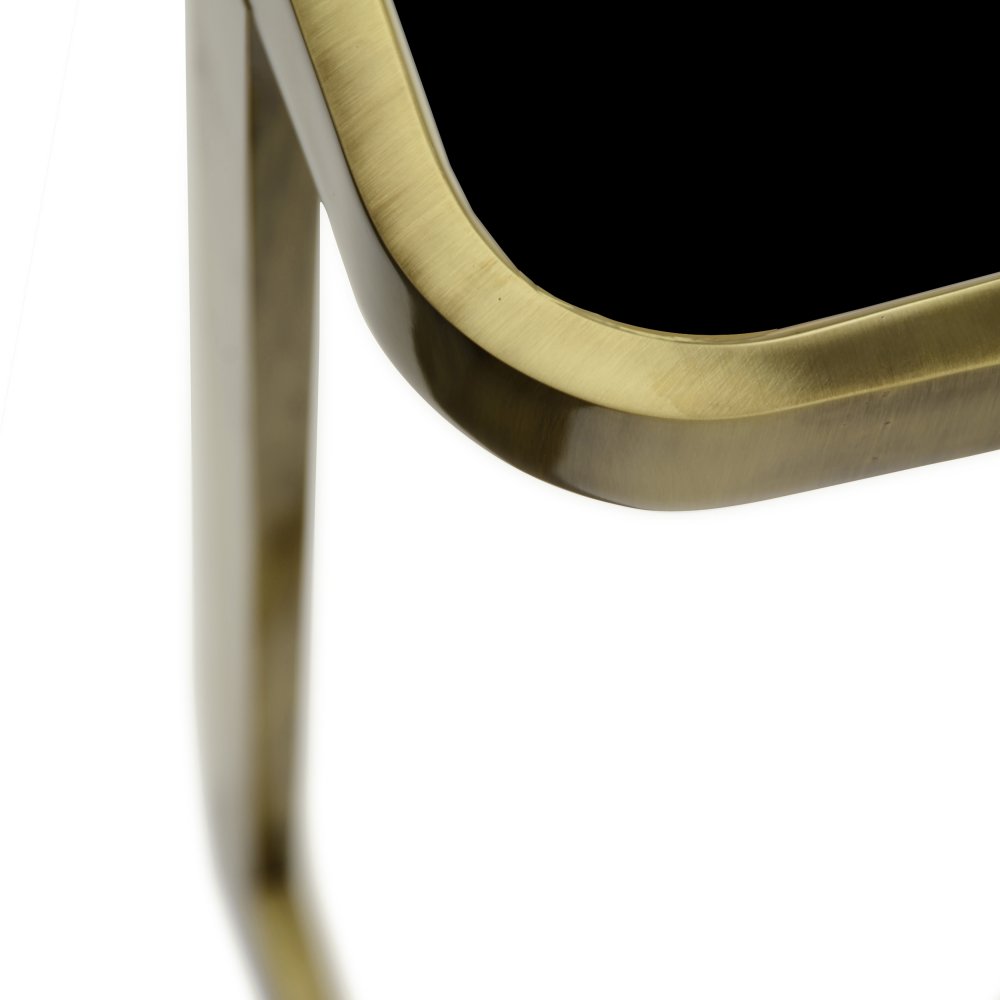 Jean - Side table with glass top