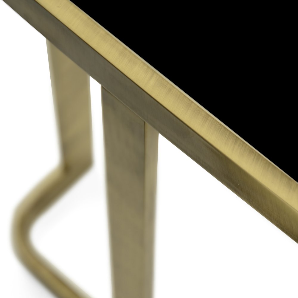 Jean - Side table with glass top