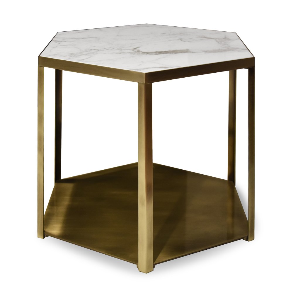 Mel - Side table with marble top