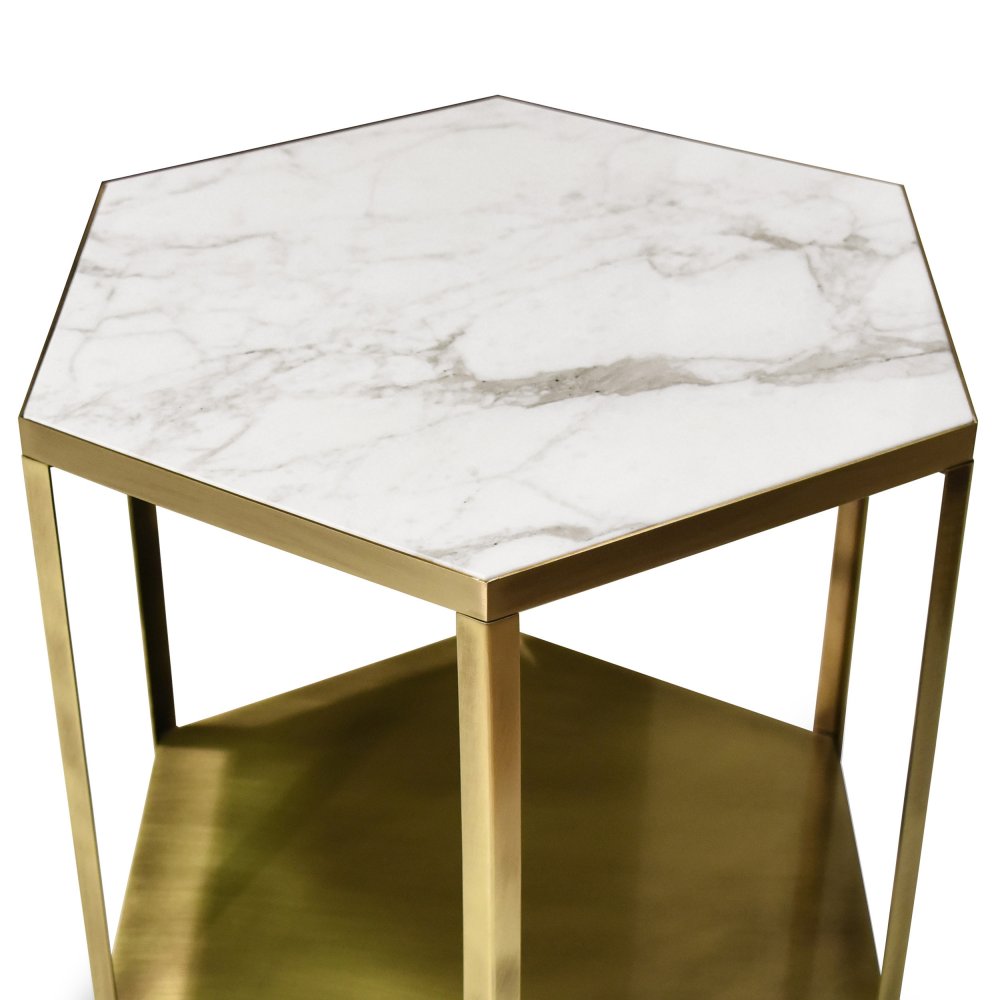 Mel - Side table with marble top