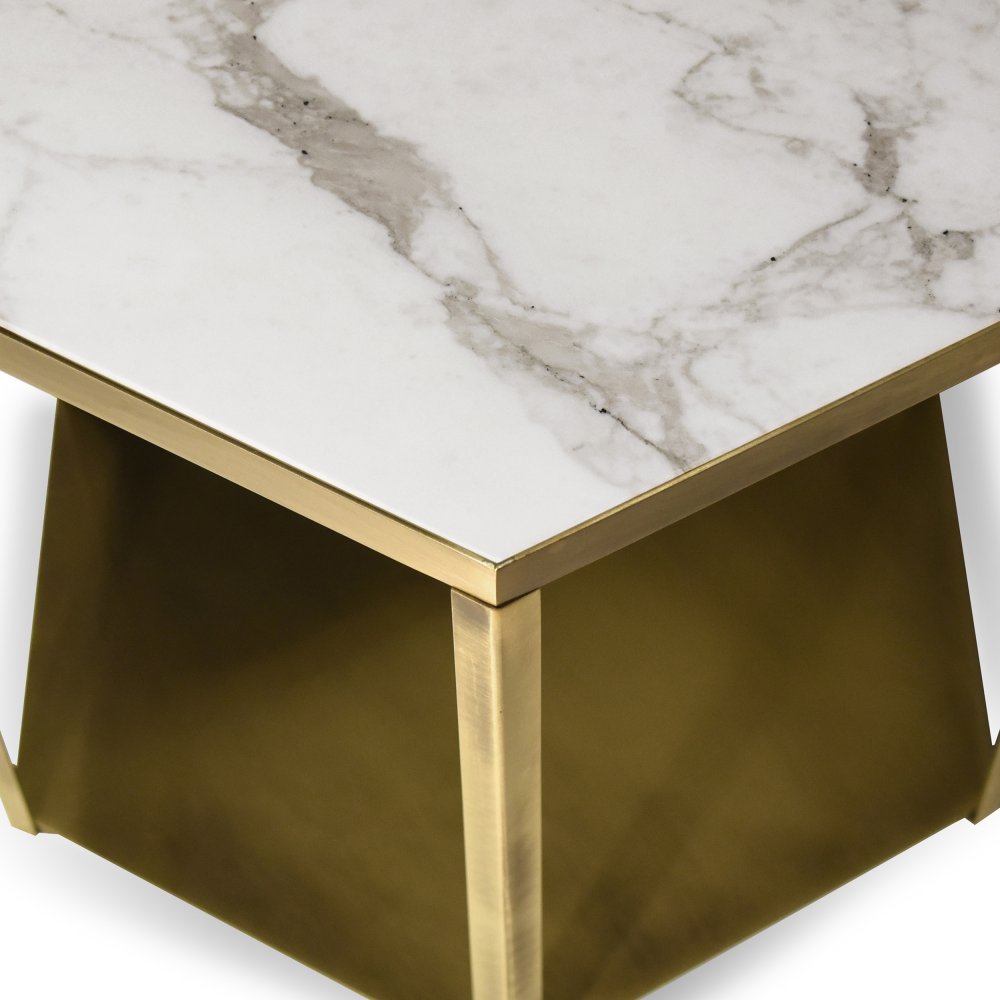 Mel - Side table with marble top