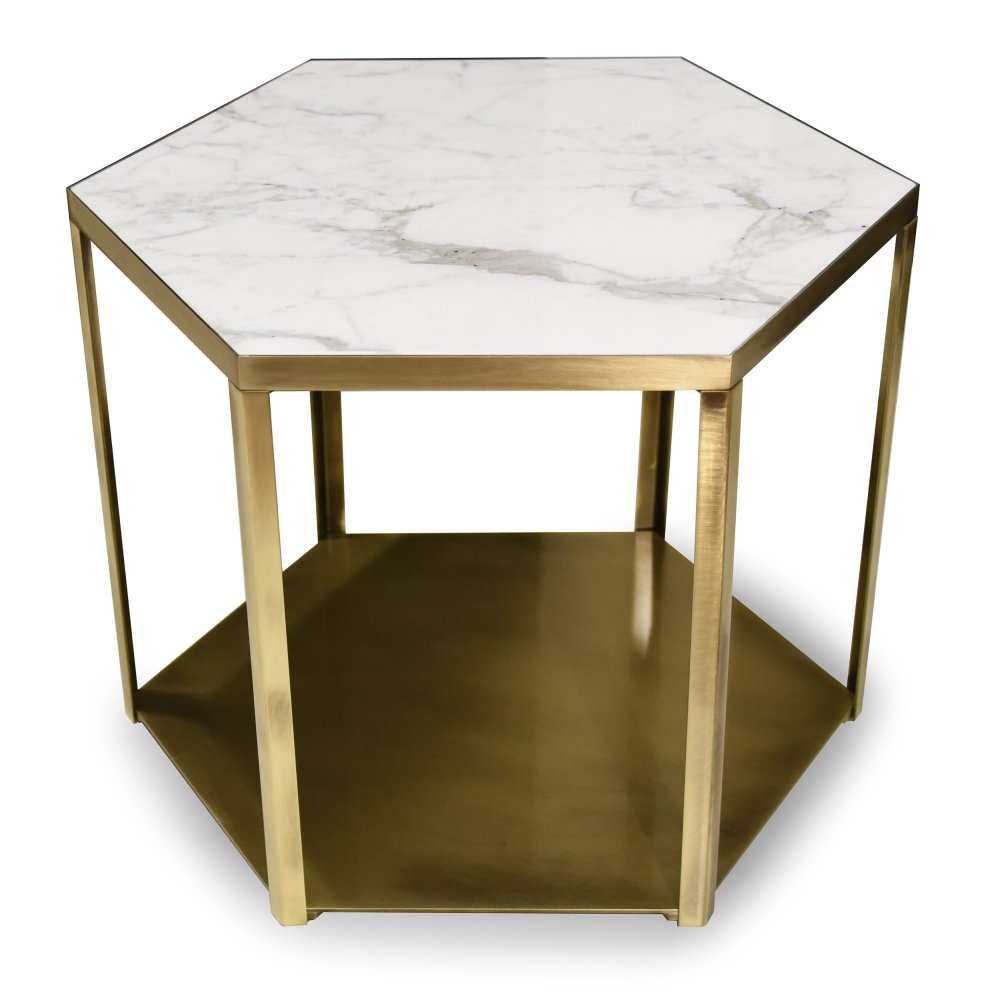 Mel - Side table with marble top