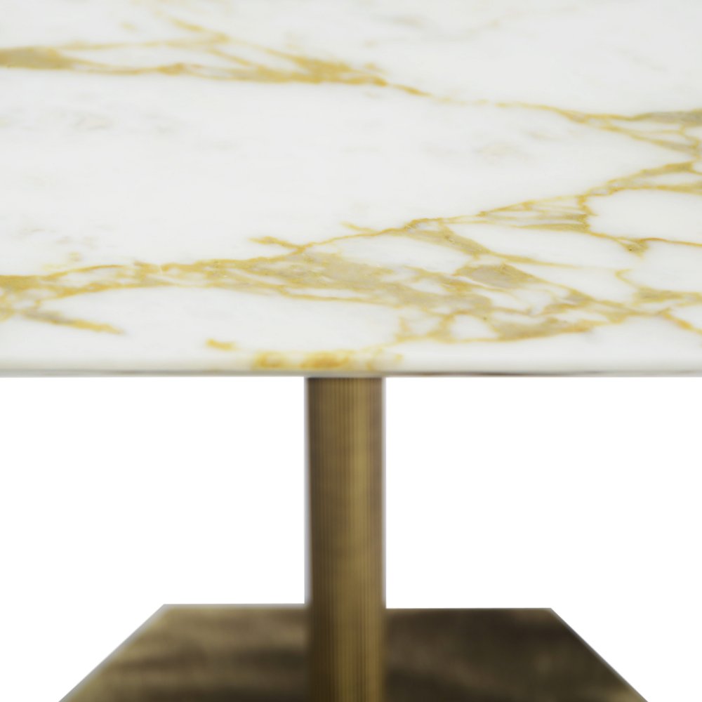 Ted - Low side table with marble top
