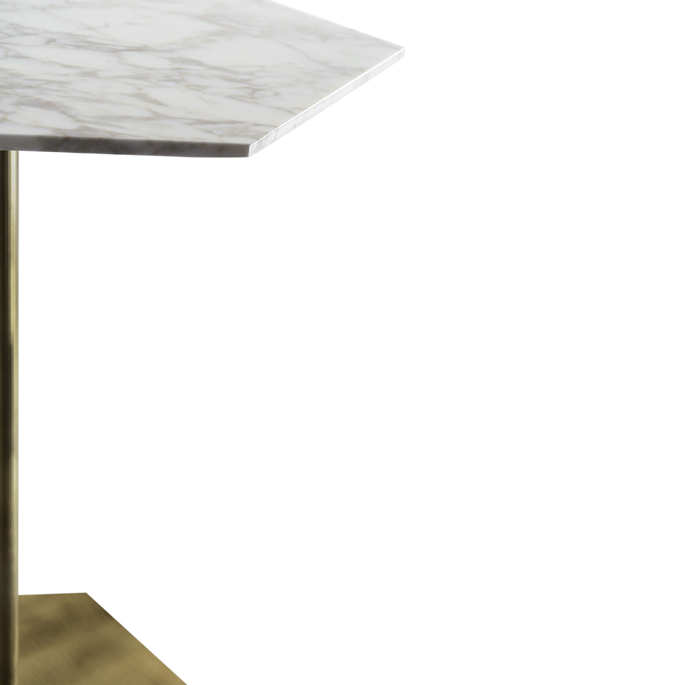 Ted - Table with marble top